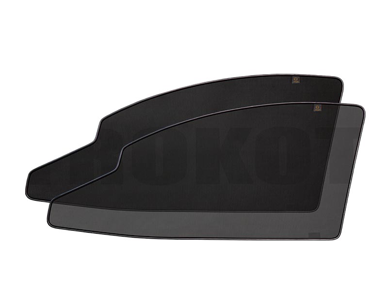 Каркасные автошторки на MG 3 (1) (2013-наст.время) Хэтчбек 5 дв Комплект на передние двери с вырезами под курение с 2-х сторон PREMIUM